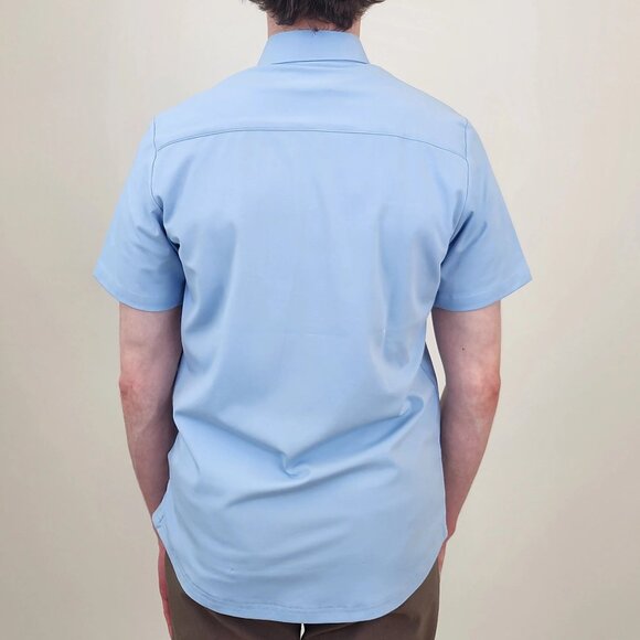 Projek Raw Light Blue Knit Short Sleeve Shirt - Picture 2 of 2